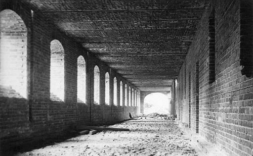 Zdjęcie z budowy klasztoru, rok 1936