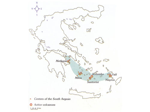 Rejon aktywności wulkanicznej Morza Egejskiego
