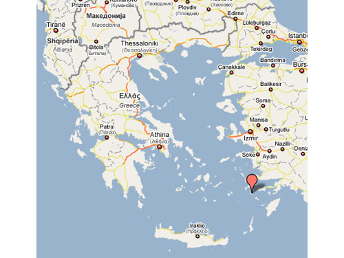 Lokalizacja Nisyros w Grecji